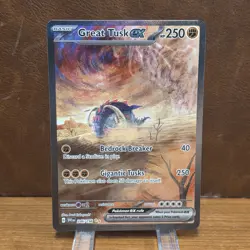 Great Tusk ex SIR 246/198 SV01: Scarlet & Violet Base Set Pokemon NM TCG - Image 1