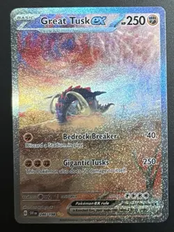 Pokemon Great Tusk ex 246/198 SIR Scarlet & Violet Base Set Holo Full Art NM/M - Image 1