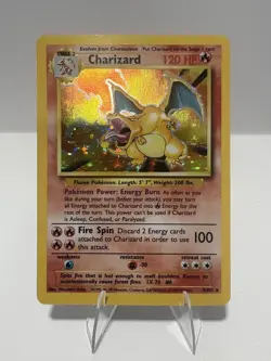 Charizard 4/102 Unlimited Holo Rare Pokemon TCG 1999 Base Set ✨ - Image 1