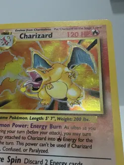 Charizard 4/102 Unlimited Holo Rare Pokemon TCG 1999 Base Set ✨ - Image 5