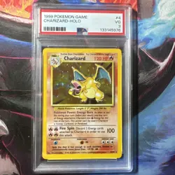PSA 3 Pokemon TCG Charizard 4/102 WotC Base Set Unlimited Rare Holo - Image 1