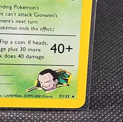 Giovanni's Nidoking (7/132) Holo Gym Challenge Pokemon Card TCG Vintage - Image 4