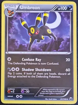 Umbreon 61/108 Dark Explorers Regular Non-Holo NM - Image 1