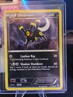 Umbreon 61/108 Dark Explorers Regular Non-Holo NM - Image 3