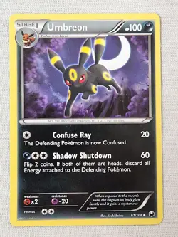 NM Umbreon - Normal 61/108 Dark Explorers Pokemon TCG - Image 1