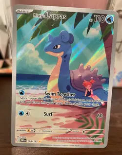 Pokemon TCG Misty's Lapras 194/182 Sv10: Destined Rivals IR Holo Card NM - Image 1