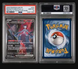 2025 Pokemon TCG Team Rocket’s Mewtwo EX 231/182 SIR Destined Rivals PSA 10 - Image 5