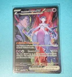 Pokemon TCG Destined Rivals Team Rockets Mewtwo EX Card 231/182 Possible PSA 10 - Image 3