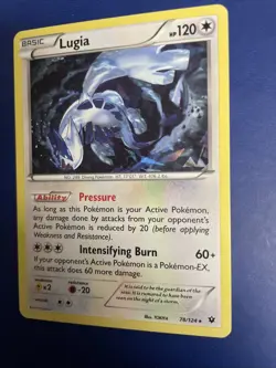Pokemon TCG Lugia 78/124 Fates Collide Exclusive Cracked Ice Holo Rare - Image 4