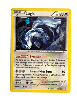 Pokemon TCG Lugia 78/124 Fates Collide Exclusive Cracked Ice Holo Rare - Image 1