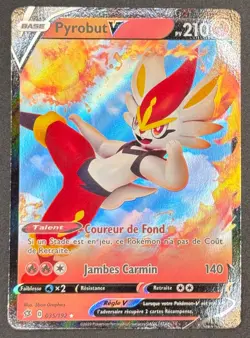 CARTE POKEMON PYROBUT V 035/192 🇫🇷 FR 🇫🇷 CLASH DES REBELLES - Image 1