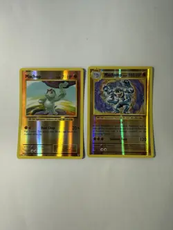 Pokemon TCG Machop & Machamp XY Evolutions Reverse Holo Bundle Near Mint - Image 1