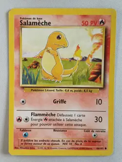 Carte pokemon FRANCAIS Salameche (BS 46) Set de Base [PLAYED] 29.07.2025B - Image 1