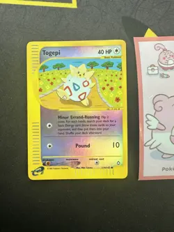 Pokemon Card Togepi 114/147 Reverse Holo Aquapolis 014💎NM LP+💎 - Image 1