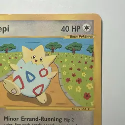 Pokemon TCG Togepi 114/147 Aquapolis Non Holo Common 2002 LP Nintendo Card - Image 3