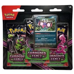 Shrouded Fable Scarlet Violet POKEMON TCG Three 3 Booster Blister Pack PECHARUNT - Image 2