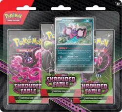 Shrouded Fable Scarlet Violet POKEMON TCG Three 3 Booster Blister Pack PECHARUNT - Image 3