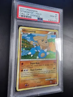 PSA 10 Hitmontop Holo 8/95 - SWIRL 2011 Call Of Legends Pokemon Card Pop 12 - Image 2