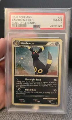 Pokemon Card - Umbreon 22/95 Call of Legends Holo Rare - PSA 8 - Image 1