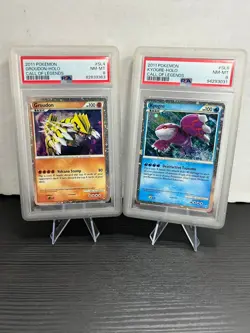 POKEMON Groudon #SL4 - Kyogre #SL6 CALL OF LEGENDS HOLO 2011 PSA 8 NM-MINT - Image 1