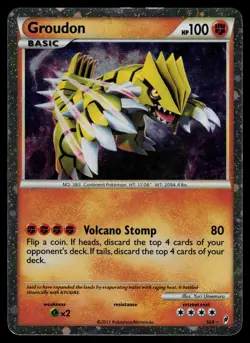 Groudon - SL4 - Pokemon Card Call Of Legends Shiny Holo Rare - MP - Image 1