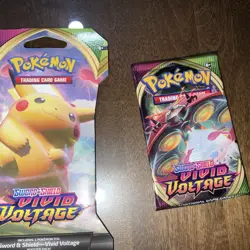 3 Pokemon TCG Sword and Shield Vivid Voltage Blister Packs! 820650807503 - Image 3