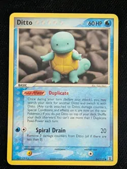 Ditto 64/113 Squirtle Common Ex Delta Species Pokemon Card TCG - Image 1
