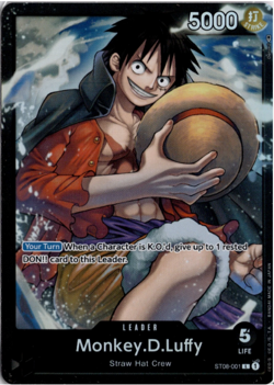 Monkey D. Luffy - ST08-001 Leader Foil - Starter Deck 8 - One Piece NM - Image 1