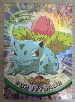1999 Pokemon Topps #02 Ivysaur TV Animation Edition Holo Foil Series 1 - Image 1