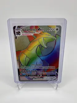 Pokemon Salamence VMAX Secret Rare Rainbow NM Darkness Ablaze 194/189 - Image 1
