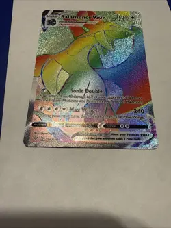Pokemon Salamanca VMAX Secret Rare Rainbow NM Darkness Ablaze 194/189 - Image 2