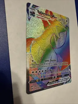 Pokemon Salamanca VMAX Secret Rare Rainbow NM Darkness Ablaze 194/189 - Image 4
