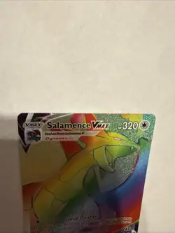 Pokemon Salamanca VMAX Secret Rare Rainbow NM Darkness Ablaze 194/189 - Image 5