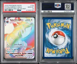 Pokemon Darkness Ablaze Salamence VMAX Secret Rare Full Art #194 GEM MT PSA 10 - Image 1