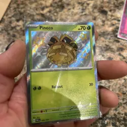 Pineco 099/091 Baby Shiny Scarlet & Violet Paldean Fates Pokemon TCG Card - Image 3