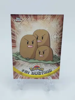 2000 Topps Chrome - Pokemon TV Animation - Chrome Series 1 - Dugtrio #51 - Image 1