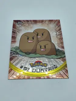 2000 Topps Chrome - Pokemon TV Animation - Chrome Series 1 - Dugtrio #51 - Image 2