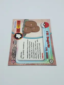 2000 Topps Chrome - Pokemon TV Animation - Chrome Series 1 - Dugtrio #51 - Image 3