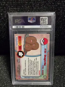 PSA 10 2000 Pokemon Game Topps Chrome Dugtrio Spectra TV Rare Base Series 1 GEM - Image 2