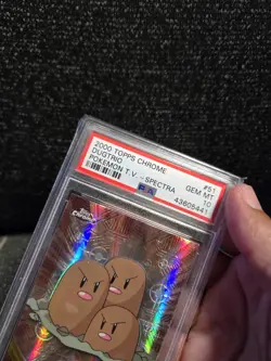PSA 10 2000 Pokemon Game Topps Chrome Dugtrio Spectra TV Rare Base Series 1 GEM - Image 5
