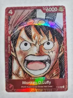 One Piece Card Game - Monkey D. Luffy (P-022) Red Film English Collection Card - Image 1