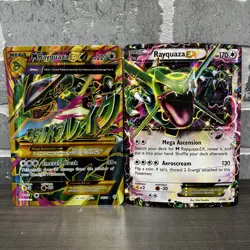 Pokemon TCG Jumbo Card Lot M Rayquaza EX Holo 98/98 Rayquaza EX Holo XY66 Promo - Image 1