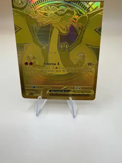 NM Mega Charizard X ex 130/094 Phantasmal Flames Gold Hyper Rare Pokemon Card - Image 2