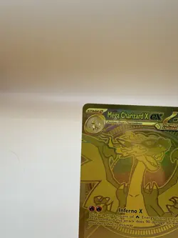 NM Mega Charizard X ex 130/094 Phantasmal Flames Gold Hyper Rare Pokemon Card - Image 3