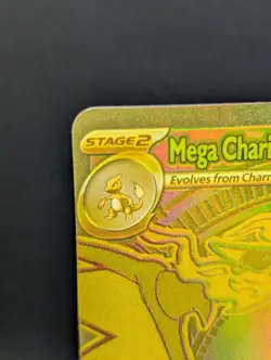 NM+ Mega Charizard X ex 130/094 Phantasmal Flames Gold Hyper Rare Pokemon Card - Image 3