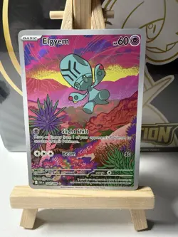 Elgyem 120/086 Illustration Rare Pokemon Scarlet Violet Black Bolt NM - Image 1