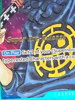 Trafalgar Law - ST02-009 - Super Pre-release Stamped - One Piece English - Image 2
