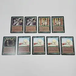 Lot of 9 Vintage Magic The Gathering MTG The Dark Cards Rare Uncommon 1994 NM/M - Image 1
