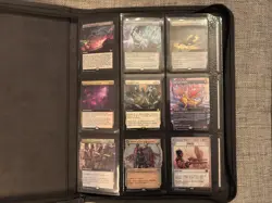Magic the gathering cards lot collection 9 slot folder binder MTG - Image 1