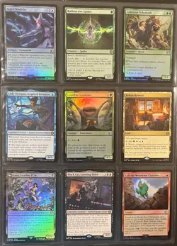 Lot of Magic: The Gathering - Final Fantasy & Spider-Man - 9 Holo / Rare Cards - Image 1